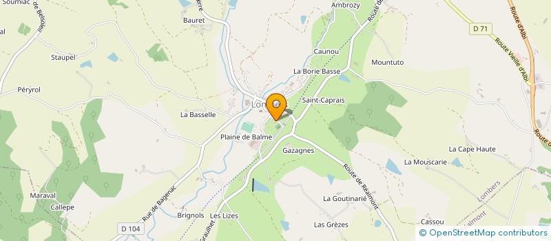 localisation de l'entreprise LES PRESSES MIDI PYRENEES à PUYGOUZON