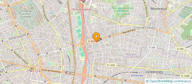 localisation de l'entreprise LES PRESSES ROUGES à MONTREUIL