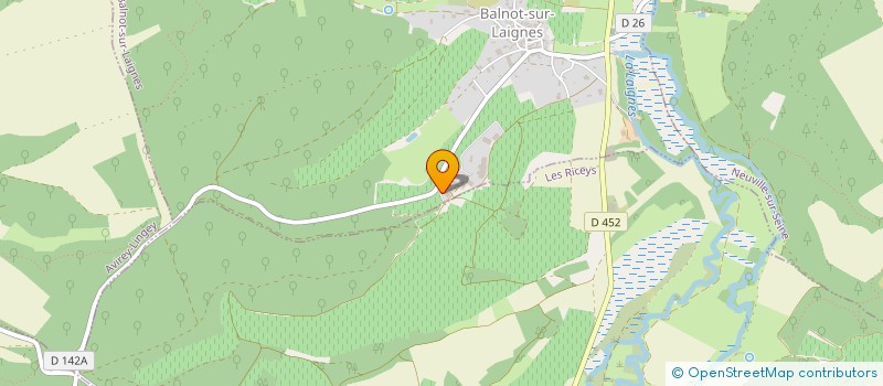 localisation de l'entreprise LES PRESSOIRS DE L'OREE à BALNOT-SUR-LAIGNES