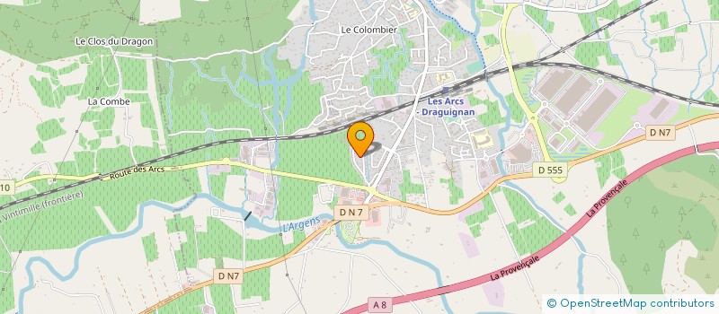 localisation de l'entreprise LES PREYRES  LE MUY