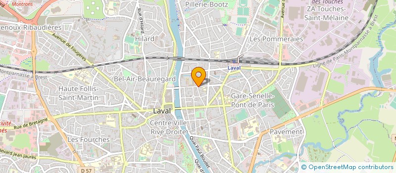 localisation de l'entreprise LES PRIANTS DES CAMPAGNES à LAVAL