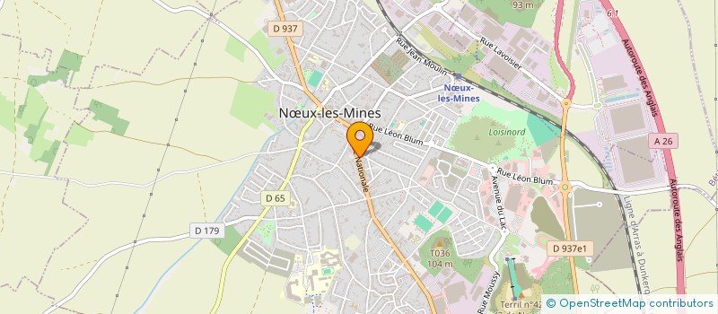 localisation de l'entreprise LES PRIEURES  NUX-LES-MINES