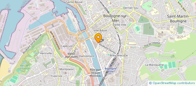 localisation de l'entreprise LES PRIMEURS BOULONNAIS à BOULOGNE-SUR-MER