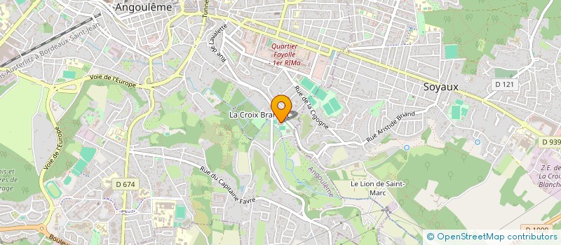 localisation de l'entreprise LES PRIMEURS CHARENTAIS à ANGOULEME