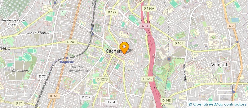 localisation de l'entreprise LES PRIMEURS D'IVRY  CACHAN