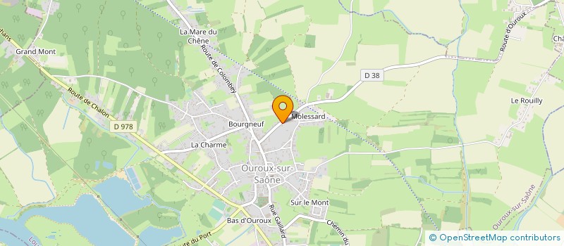 localisation de l'entreprise LES PRIMEURS DE LA MANCHE  OUROUX-SUR-SAONE