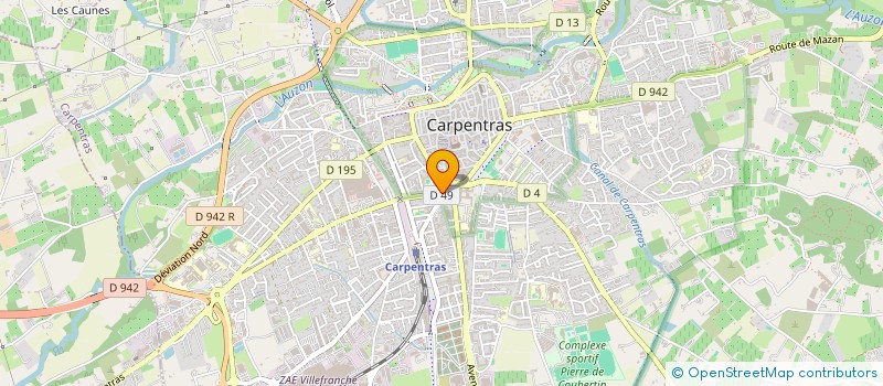 localisation de l'entreprise LES PRIMEURS DU COMTAT  CARPENTRAS