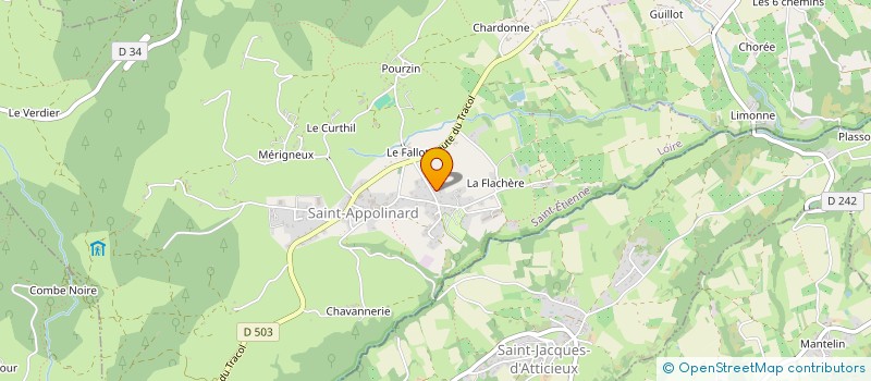 localisation de l'entreprise LES PRIMEVERES  MACLAS