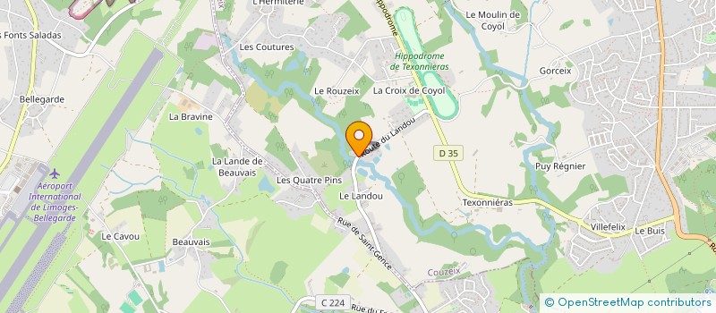 localisation de l'entreprise LES PRIMEVERES à COUZEIX