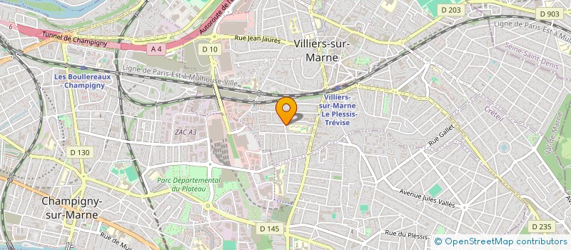 localisation de l'entreprise LES PRIMEVERES DE ROZAY  VILLIERS-SUR-MARNE