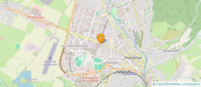 localisation de l'entreprise LES PRINCES  DOUBS