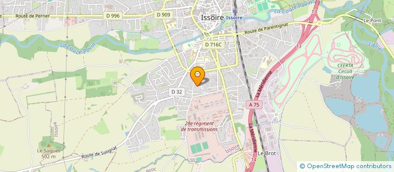 localisation de l'entreprise LES PRINCES  ISSOIRE