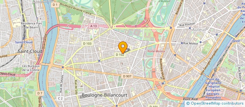 localisation de l'entreprise LES PRINCES - BOULOGNE à BOULOGNE-BILLANCOURT