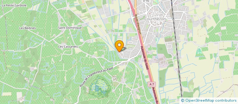 localisation de l'entreprise LES PRINCES D'ORANGE  COURTHEZON