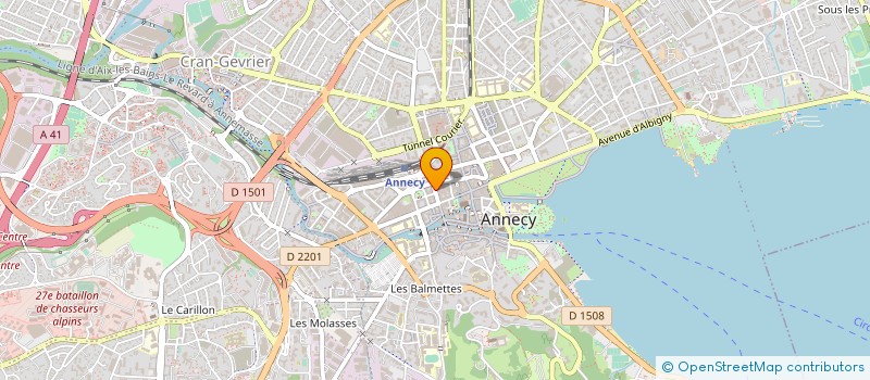 localisation de l'entreprise LES PRINCES DE SAVOIE à ANNECY
