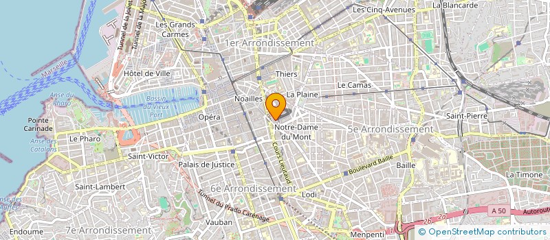localisation de l'entreprise LES PRINCESSES à MARSEILLE