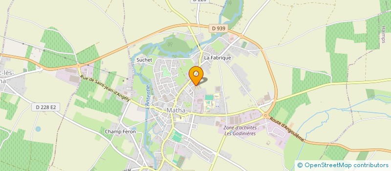 localisation de l'entreprise LES PRINTANIERES-MATHA à MATHA