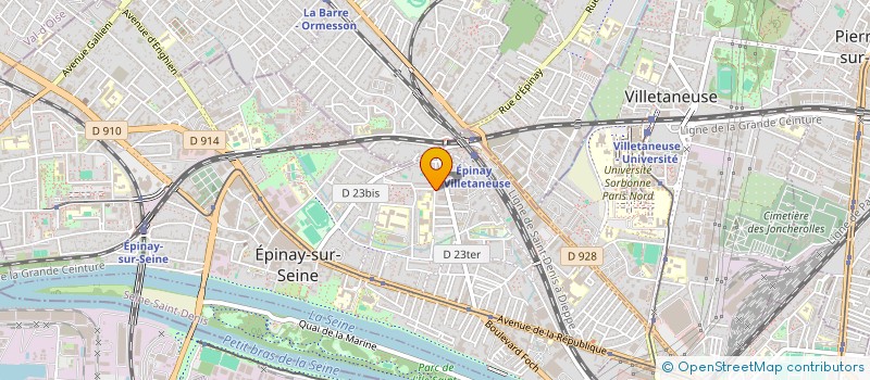 localisation de l'entreprise LES PRIVILEGIES DE L'ETERNEL à EPINAY-SUR-SEINE
