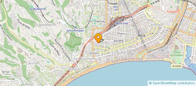 localisation de l'entreprise LES PRO AZUREEN  NICE