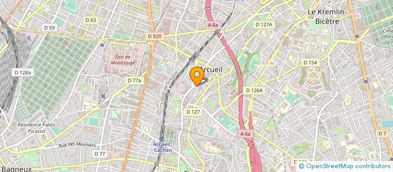 localisation de l'entreprise LES PROCEDES DE FIXATION PROFIX à ARCUEIL