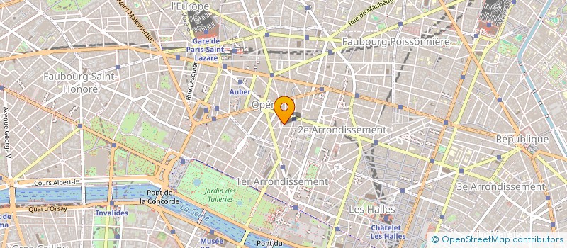 localisation de l'entreprise LES PRODUCTEURS ASSOCIES  PARIS