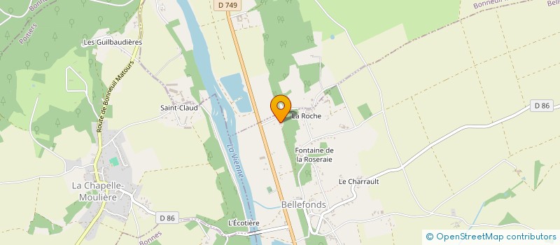 localisation de l'entreprise LES PRODUCTEURS AU VIEUX BELLEFONDS  BELLEFONDS