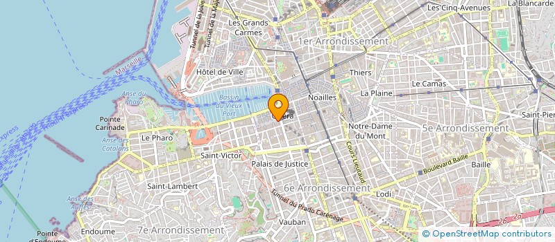 localisation de l'entreprise LES PRODUCTEURS DE LA MARSEILLAISE à MARSEILLE