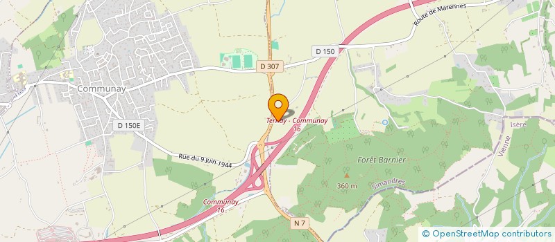 localisation de l'entreprise LES PRODUCTEURS DU VAL D'OZON  SIMANDRES