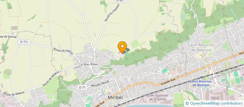 localisation de l'entreprise LES PRODUCTEURS REUNIS DE LA COTIERE à MIRIBEL