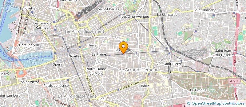 localisation de l'entreprise LES PRODUCTIONS ANGULAIRES à MARSEILLE