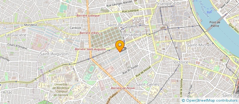 localisation de l'entreprise LES PRODUCTIONS CABRET à BORDEAUX