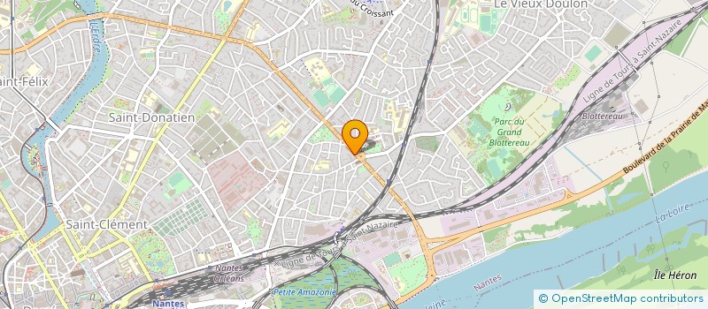 localisation de l'entreprise LES PRODUCTIONS DE L'AMULETTE à NANTES