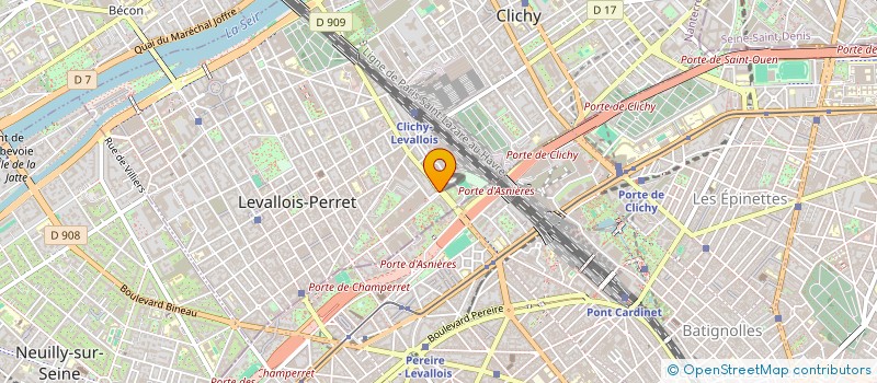 localisation de l'entreprise LES PRODUCTIONS DE L'AXOLOTL à LEVALLOIS-PERRET