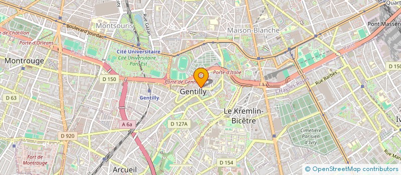 localisation de l'entreprise LES PRODUCTIONS DE L'OEIL SAUVAGE à GENTILLY