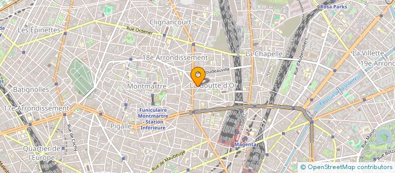 localisation de l'entreprise LES PRODUCTIONS DE LA FABRIQUE  PARIS