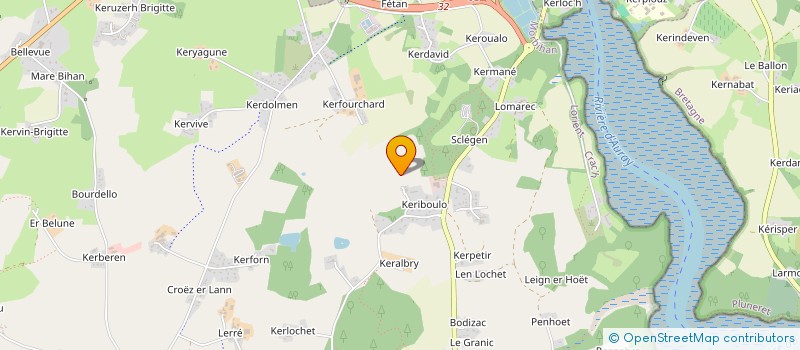 localisation de l'entreprise LES PRODUCTIONS DE LA HARPE  SAINTE-ANNE-D'AURAY