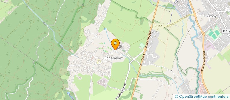 localisation de l'entreprise LES PRODUCTIONS DE LA K-RETTE  ECHENEVEX