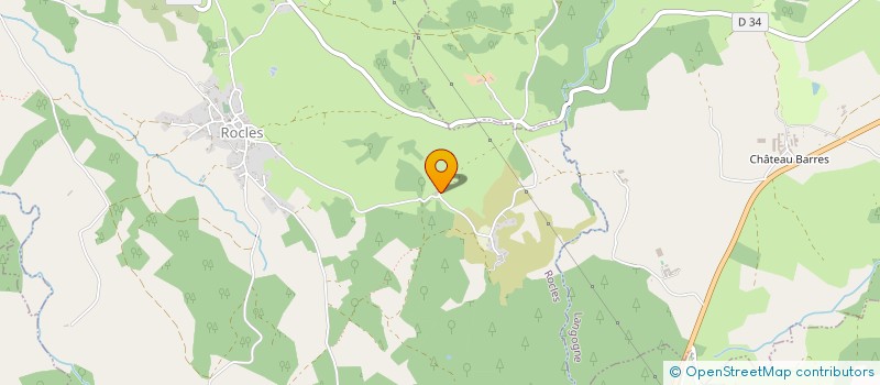 localisation de l'entreprise LES PRODUCTIONS DE LA RUCHE à ROCLES