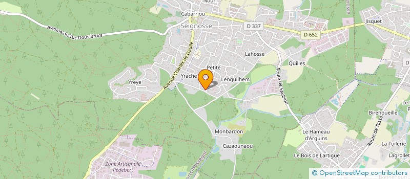 localisation de l'entreprise LES PRODUCTIONS DE LA TABLE TOURNANTE  SEIGNOSSE