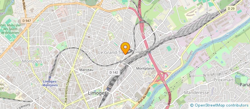 localisation de l'entreprise LES PRODUCTIONS DE LA TOUPIE à LIMOGES