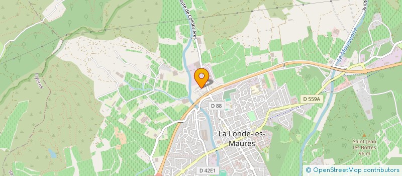 localisation de l'entreprise LES PRODUCTIONS DU BOIS  LA LONDE-LES-MAURES