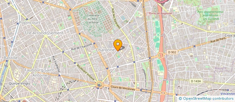 localisation de l'entreprise LES PRODUCTIONS DU EFFA  PARIS