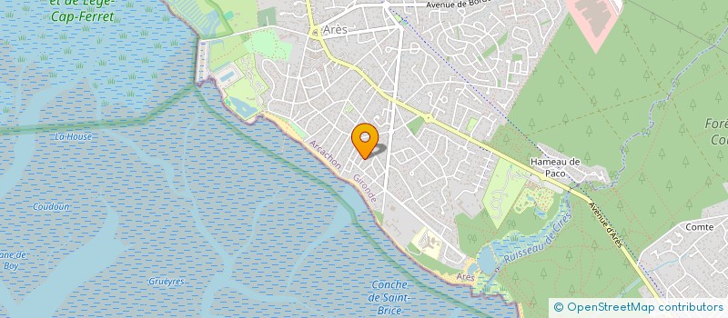 localisation de l'entreprise LES PRODUCTIONS DU LAGON SARL à ARES