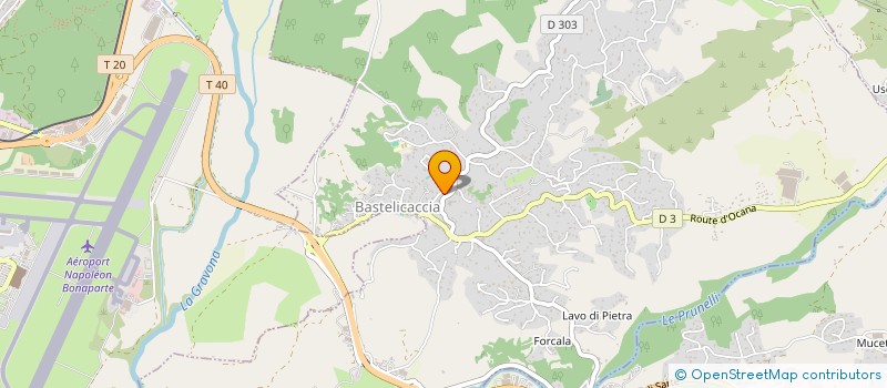 localisation de l'entreprise LES PRODUCTIONS DU TRITON à BASTELICACCIA
