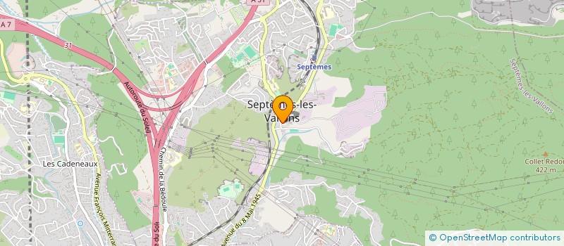 localisation de l'entreprise LES PRODUCTIONS DU VALLON à SEPTEMES LES VALLONS