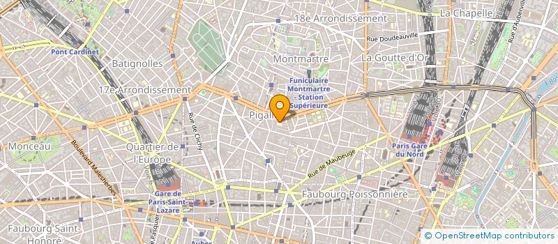 localisation de l'entreprise LES PRODUCTIONS DUCTION  PARIS
