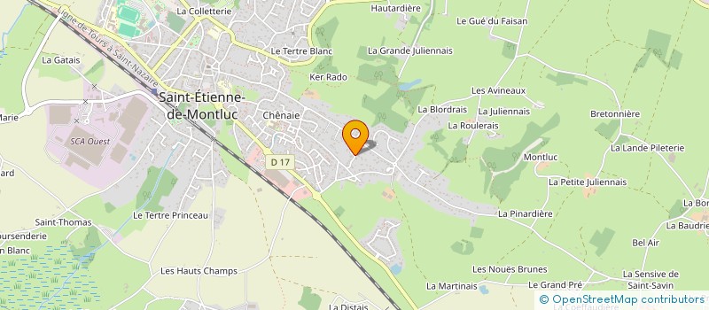 localisation de l'entreprise LES PRODUCTIONS LES DES SONT JETES  SAINT-ETIENNE-DE-MONTLUC