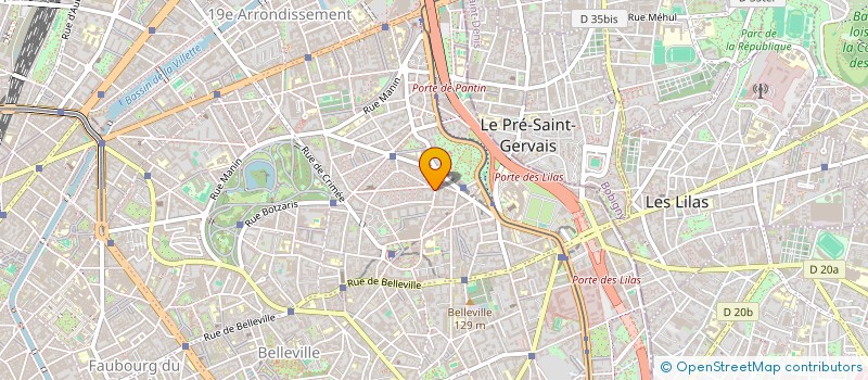 localisation de l'entreprise LES PRODUCTIONS MICHEL  PARIS