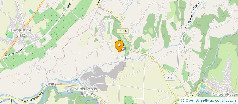 localisation de l'entreprise LES PRODUCTIONS PERCHEES  PONT-EN-ROYANS