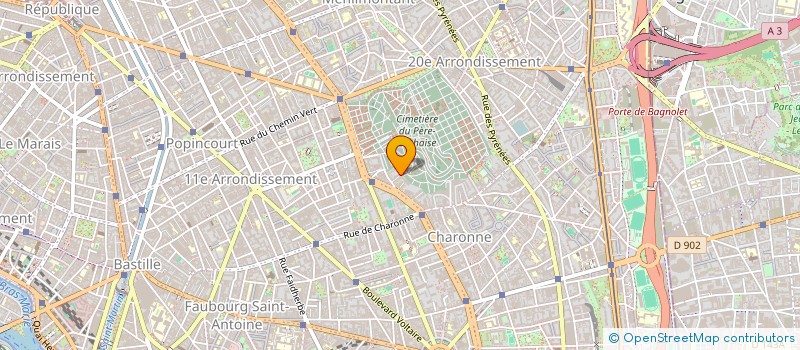 localisation de l'entreprise LES PRODUCTIONS RAIMBOURG  PARIS